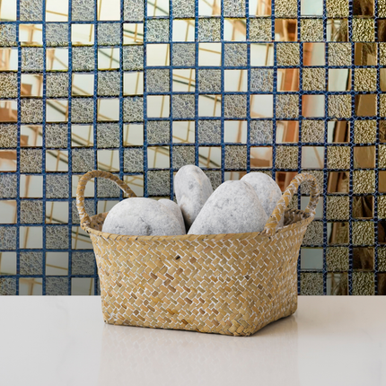 💠 Mosaico de Vidrio 25-01 — Diseño Sofisticado en Pack de 10 Unidades 🏡✨