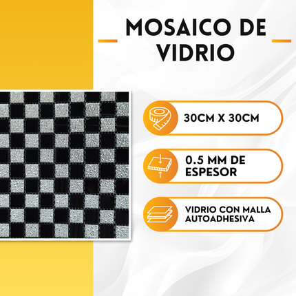 ✨ Mosaico de Vidrio 25-10 — Renueva tu Espacio con Pack de 10 Unidades 🔷✨