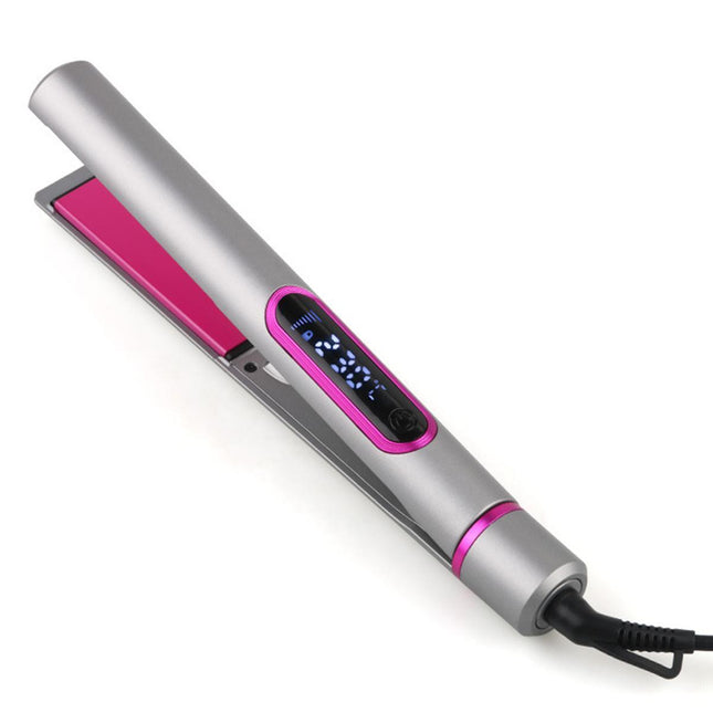 Plancha de Pelo Profesional 2 en 1 con Pantalla LED de Alta Temperatura