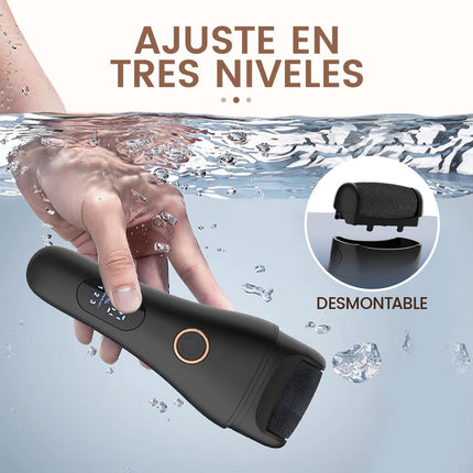 Quita Callos Eléctrico para Pies con 3 Rodillos y 3 Velocidades