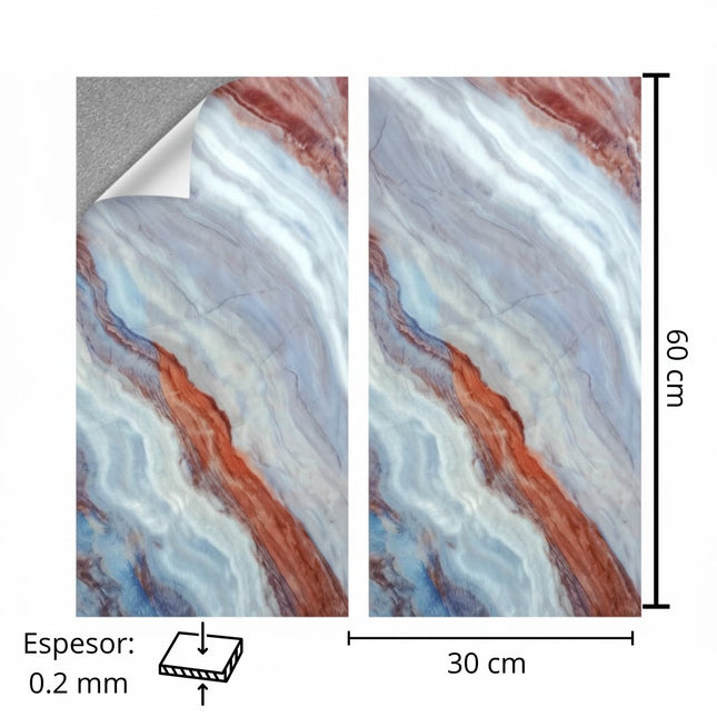 ⭐ Pegatina CLS Tipo Mármol – CLS-WMB-126 | Pack de 10 unidades 🏡💎