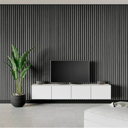 WallPanel de WPC CAJA (10PZ) BM-004 290x16cm - Cenizo Oscuro