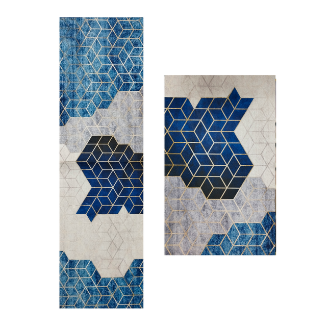 Juego De Alfombras Para Cocina 2 Piezas Antideslizantes Modelo 018