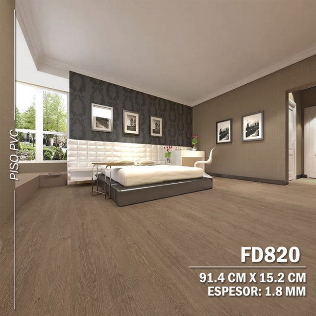Piso PVC Autoadhesivo 36 Laminas 5m2 - FD820