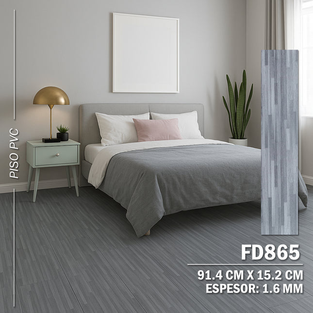 Piso PVC Autoadhesivo 36 Laminas 5m2 - FD865