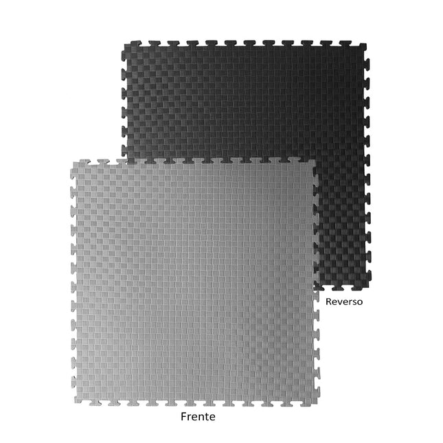 Piso Tatami goma Eva 2.5cm Reversible Negro/Gris