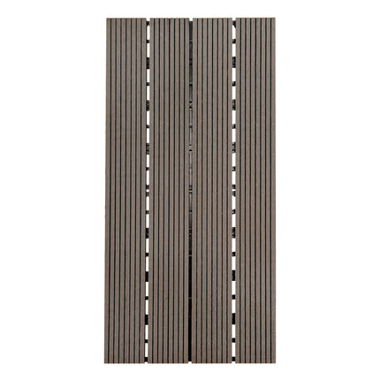 Piso Deck Exterior WPC 60x30 cm Pack 10 | Losetas Modulares Tipo Madera para Jardín y Terraza