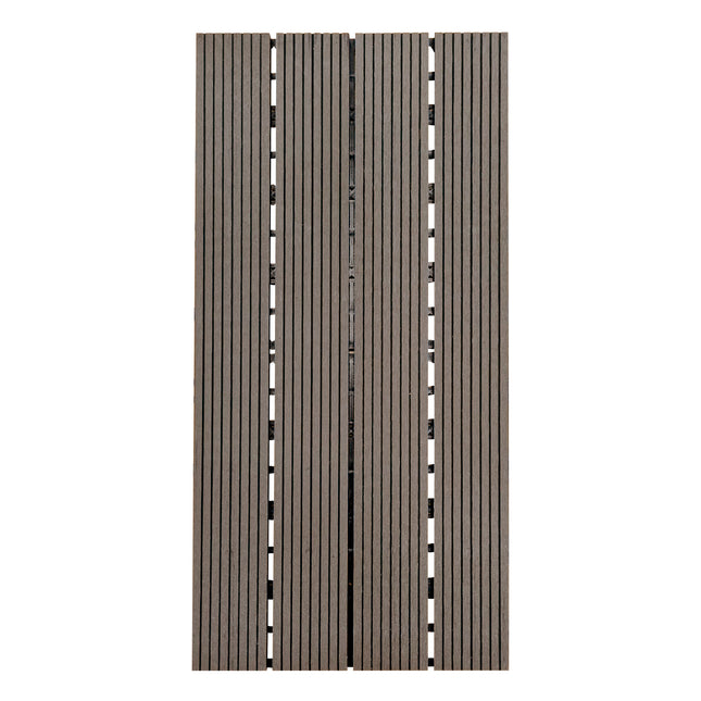 Piso Deck Exterior WPC 60x30 cm Pack 10 | Losetas Modulares Tipo Madera para Jardín y Terraza