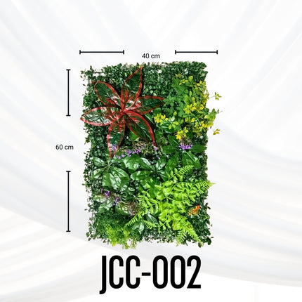 Follaje Artificial 4 Piezas Plantas Decorativas Sintéticas Verde JCC-002