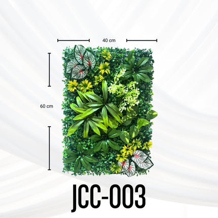Follaje Artificial 4 Piezas Plantas Decorativas Sintéticas Verde JCC-003