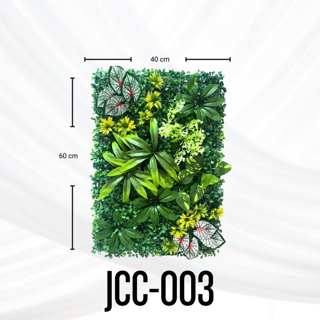 Follaje Artificial 4 Piezas Plantas Decorativas Sintéticas Verde JCC-003