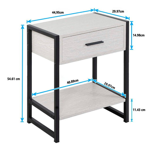 Mesa de Noche Blanco  X0042W1RJL