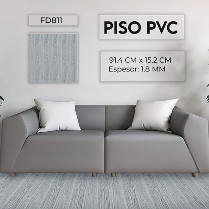 Piso PVC Autoadhesivo 36 Laminas 5m2 - FD811