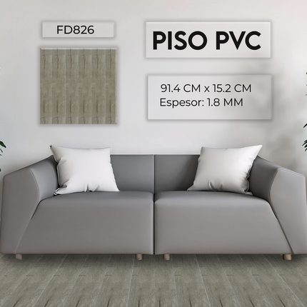 Piso PVC Autoadhesivo 36 Laminas 5m2 - FD826