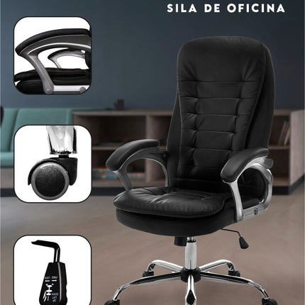 Silla de Oficina Moscu YS-5015 - Negro