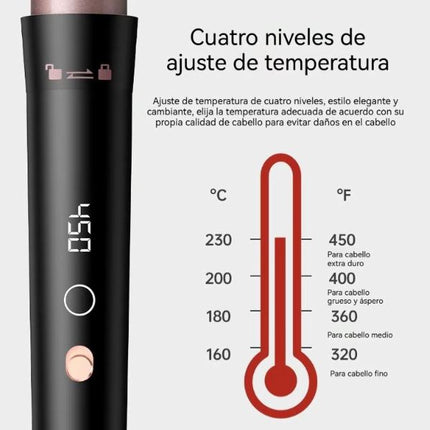 Rizadora Multifuncional 5 en 1 con Barriles de Cerámica Intercambiables