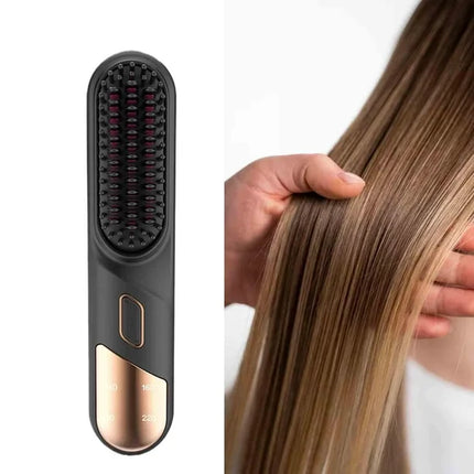 Alisador Portátil en Forma de Peine con Carga USB – Ideal para Viaje