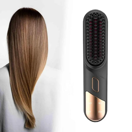 Alisador Portátil en Forma de Peine con Carga USB – Ideal para Viaje