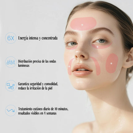 Máscara de Terapia de Luz 7 Colores para Hidratación y Reafirmación