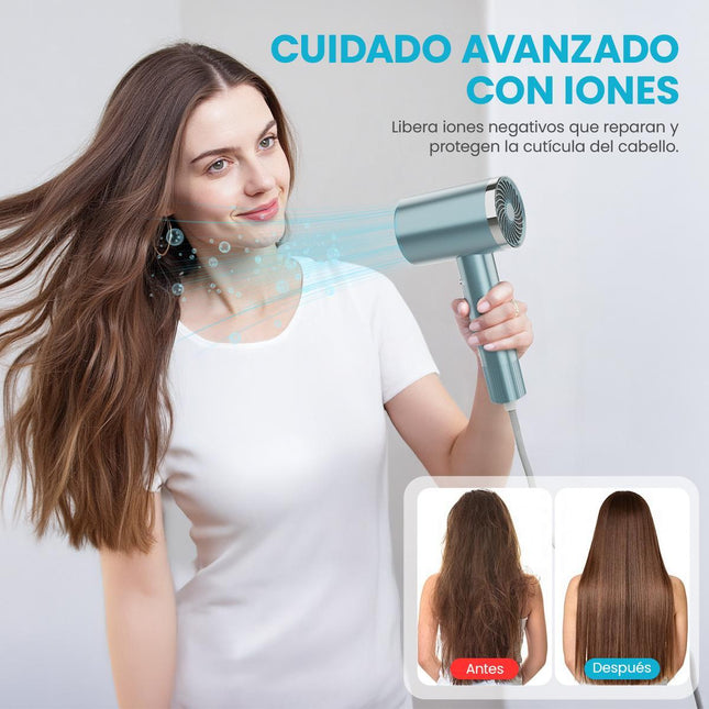 Secadora de Cabello Profesional de Alta Potencia y Velocidad